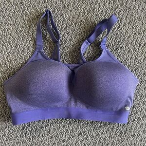 BodyUp Purple High Support Wireless Sports Bra 36C Full Coverage Activewear